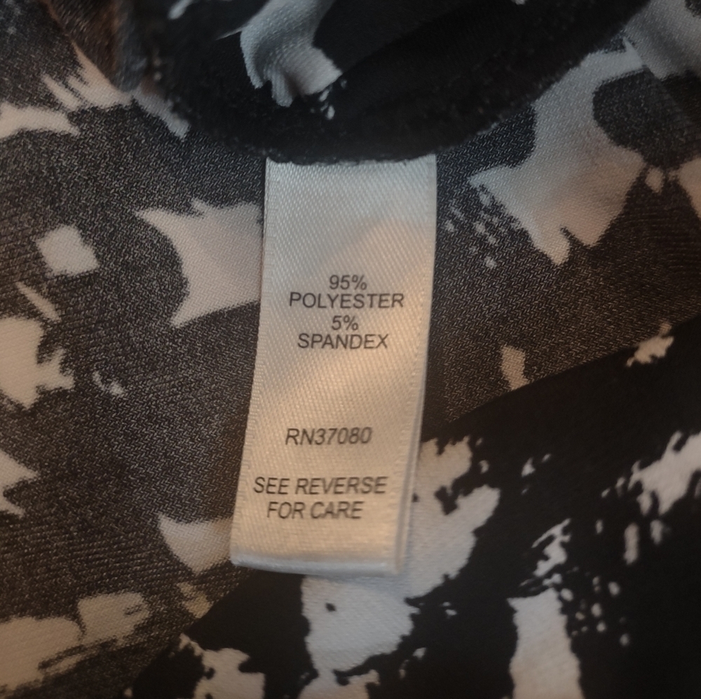 Cato women's size large black and white soft stretchy skirt - Picture 4 of 5